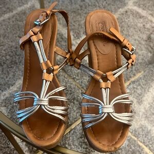 Coach wedge platform sandals